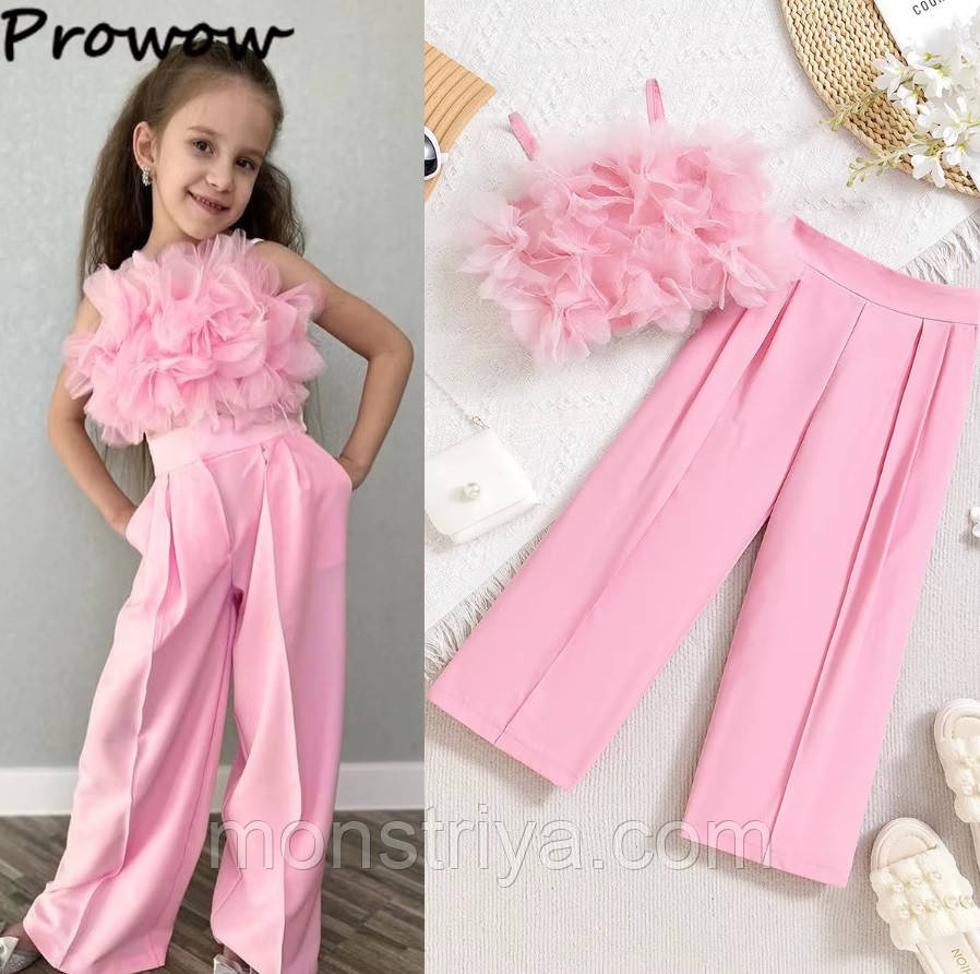 Трендовий костюм для дівчинки 2025 року, фото 1