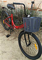 Міський складаний 24-Аист Space (Україна) велосипед трансформер з кошиком Smart