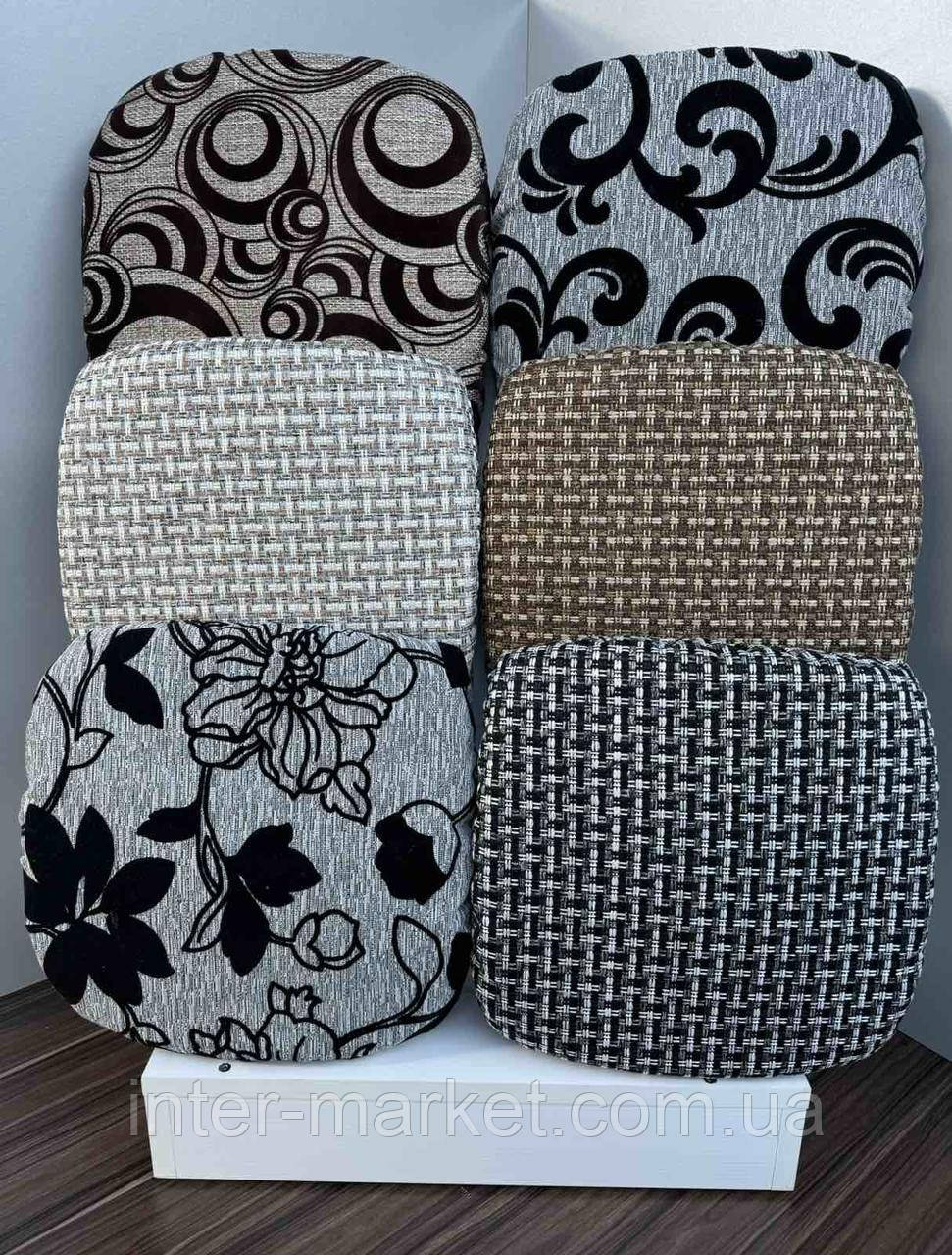 Комплект чохлів на табуретки 4шт. на гумці з паралоном/набір сидінь., фото 1