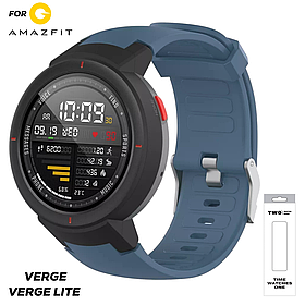 Ремінець для Xiaomi Amazfit Verge/Verge Lite Сіро-блакитний