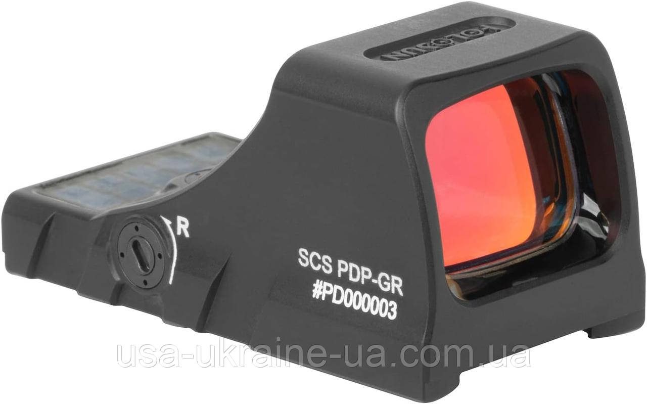 Коліматор Holosun SCS PDP GR 2 MOA + 32 MOA із сонячною батареєю для Walther PDP 2.0, фото 1