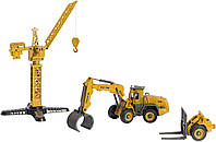 Машинка-конструктор OTAMANKO АВТОКОНСТРУКТОР Навантажувач вилочний/з грейфером для деревини 2 в 1 {5320-piho}