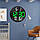 Настінний годинник електронний LED WALL CLOCK DS-3813L Чорний, круглий годинник з датою і градусником на кухню, фото 10