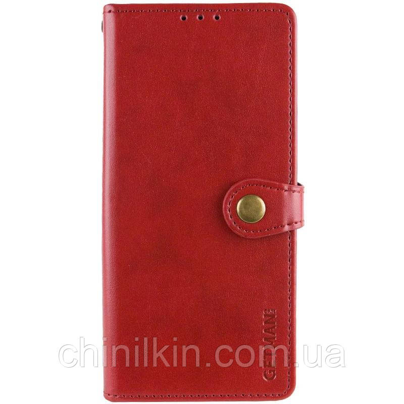 Чохол-книжка GETMAN Gallant шкіряний для Motorola Moto G15 4G- червоний, фото 1