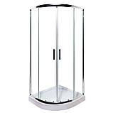 Душова кабіна 90x90x205 см Insana MIRA NEW напівкругла низький піддон прозоре скло 6мм, фото 2