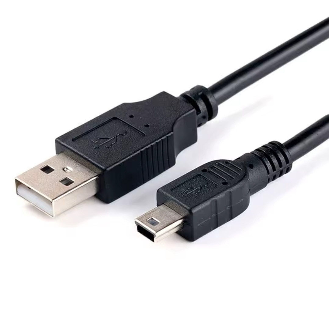 Кабель Mini - USB для плеєрів, колонок, відеореєстраторів / 2 метра / Чорний, фото 1