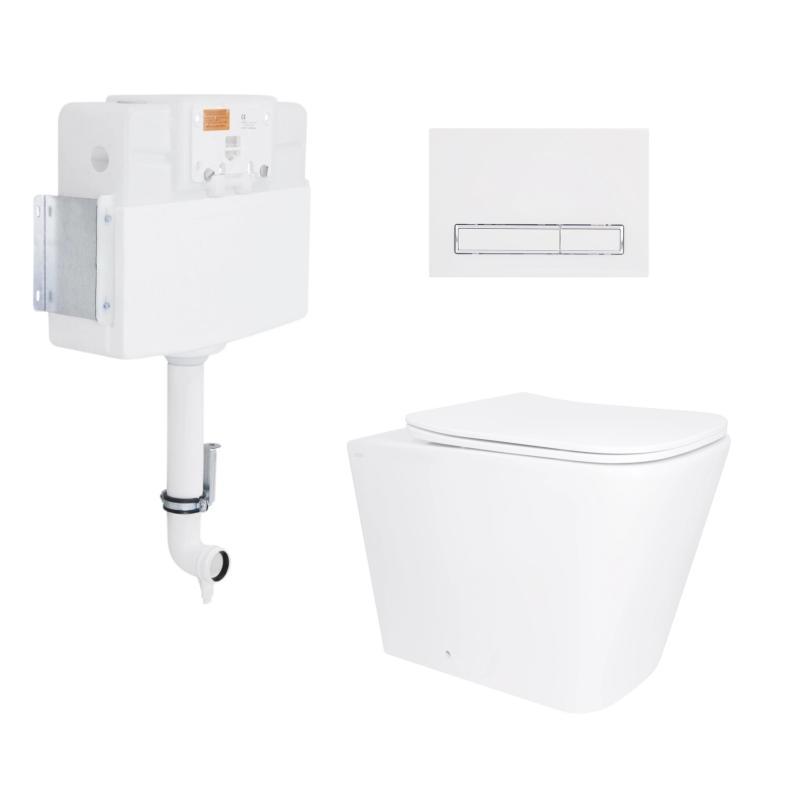 Готове рішення Qtap для ванної кімнати: Унітаз напольний Tern Ultra Quiet QT17223303AW + інсталяція