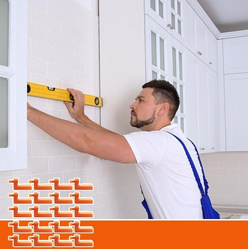 Свп для плитки, система вирівнювання плитки будь-якого розміру, 20 фіксаторів