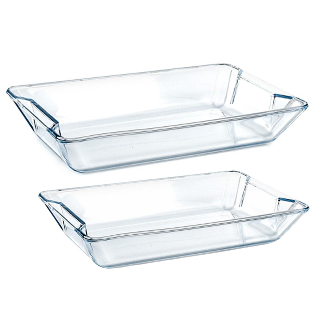 Набір форм для запікання A-PLUS скляних прямокутних 2 шт (1090)