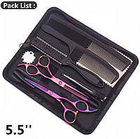 Профессиональные парикмахерские ножницы для стрижки волос Damber 5.5, комплект, пенал, Japan