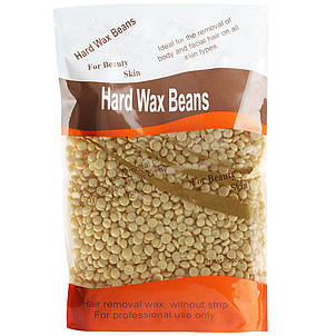 Віск гарячий Hard Wax Beans плівковий в гранулах (гранульований) для депіляції 500 г, Піщаний, фото 3