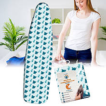 Чохол змінний для дошки для прасування Laundry S Metallic ,110 х 30 см, Блакитний (DRK)
