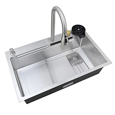 Мийка Mixxus Premium MH7545-SET-03.SUS304 із вбудованим змішувачем (MX1699)