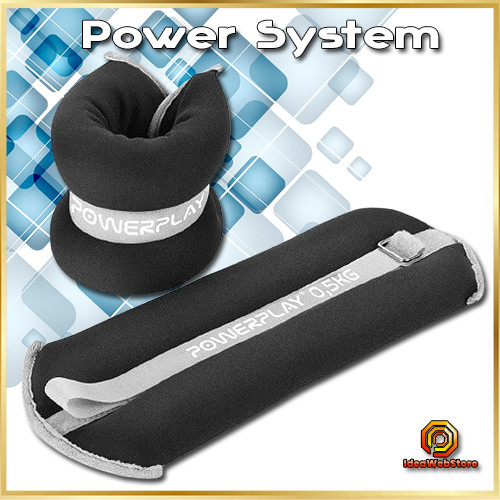 Манжети обважнювачі спортивні PowerPlay 2шт 0.5 kg, фото 1