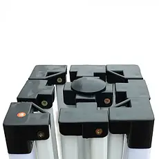 Розсувний намет гармошка 3*4.5 посилений Зелений (Білий каркас) павільйон намет торговий, фото 3