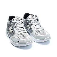 Кросівки чоловічі New Balance Grey-White нубук-сітка
