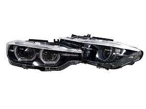 Передні фари Full Led ( без блоків ) Black на бмв 3 Series F30 / F31 2011-2018 року