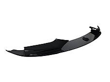 Губа ( переднього бампера ) Чорний глянець ( M-Performance ) V2 на бмв 5 Series F10 / F11 2010-2017 року, фото 2