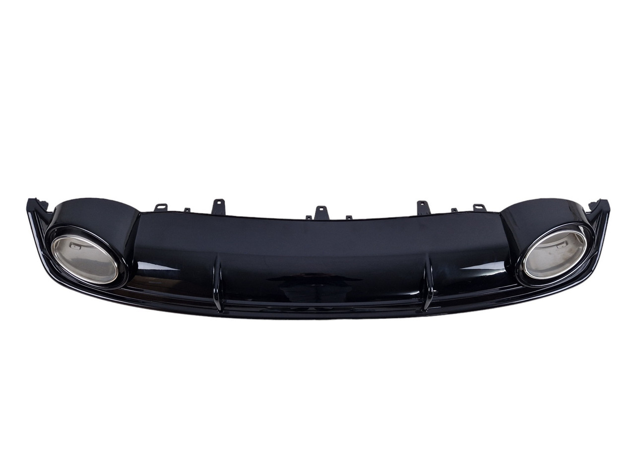 Дифузор ( заднього бампера ) Full Black / Chrome Pipe ( стиль RS7 ) на Audi A7 4G 2014-2017 року