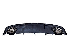 Дифузор ( заднього бампера ) Full Black / Chrome Pipe ( стиль RS7 ) на Audi A7 4G 2014-2017 року, фото 4