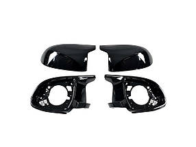 Накладки на дзеркала Чорний глянець ( M - Look ) + корпуси на бмв X5 G05 2018-2022 року