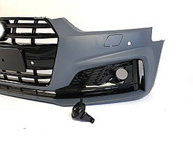 Передній бампер ( в стилі S5 ) V1 на Audi A5 B9 2016-2020 року, фото 4