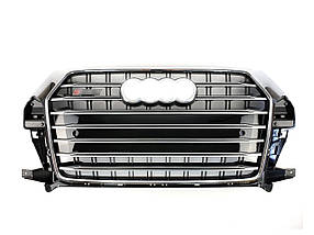 Решітка радіатора Chrome Black ( в стилі SQ3 ) на Audi Q3 8U 2014-2018 року