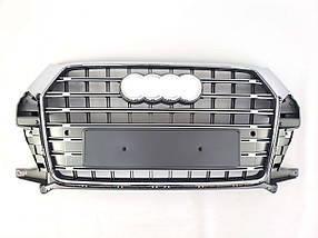 Решітка радіатора Silver Chrome ( в стилі SQ3 ) на Audi Q3 8U 2014-2018 року