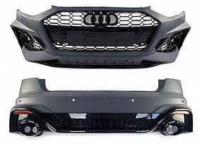 Комплект обвісів ( в стилі RS4 ) на Audi A4 B9 2019-2023 року
