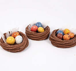 Цукрова прикраса Гніздечко коричневе