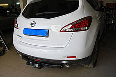 Польський фаркоп на Nissan Murano Z51 2008-2015 (Нісан Мурано) без підрізування бампера, фото 4
