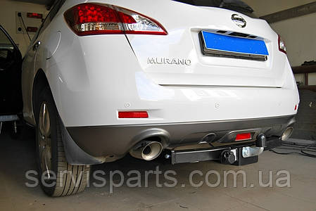 Польський фаркоп на Nissan Murano Z51 2008-2015 (Нісан Мурано) без підрізування бампера, фото 1