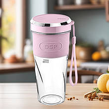 Портативний USB блендер-шейкер DSP KJ2087, Рожевий (239)