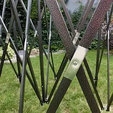 Розсувний намет гармошка 2*3 Синій (Чорний каркас) павільйон намет торговий, фото 3