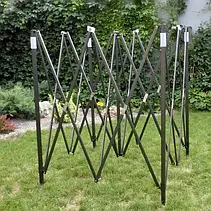 Розсувний намет гармошка 2*3 Синій (Чорний каркас) павільйон намет торговий, фото 5