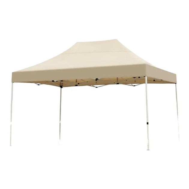 Розсувний намет гармошка 2*3 посилений Бежевий (Білий каркас) павільйон намет торговий