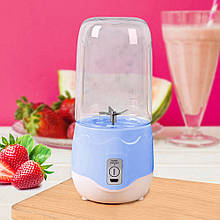 Портативний міні блендер для смузі та коктейлів Portable JUICER XL-180 400 мл, Блакитний (205)