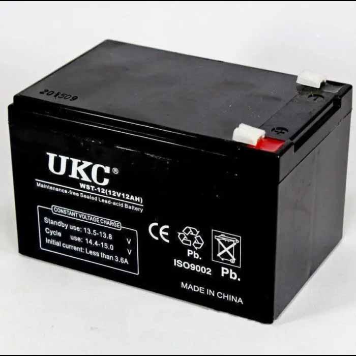 Акумулятор свинцево-кислотний BATTERY 12V 12A UKC Акумулятор з герметичним корпусом