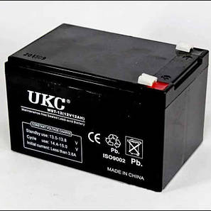 Акумулятор свинцево-кислотний BATTERY 12V 12A UKC Акумулятор з герметичним корпусом, фото 1