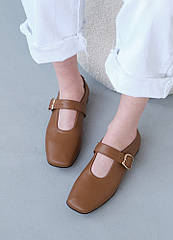 Туфлі балетки Mary Jane шкіра Розміри 36- 40