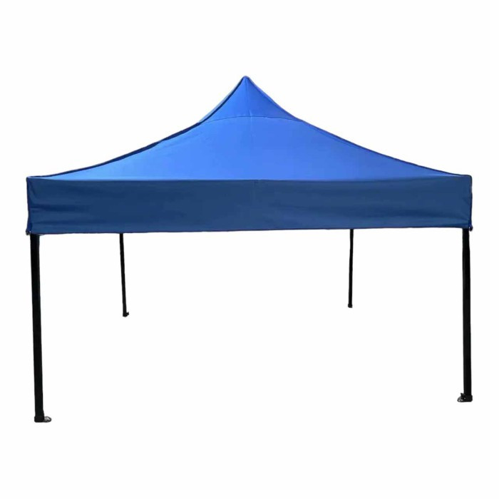 Розсувний намет гармошка 3*4.5 посилений Синій (Чорний каркас) павільйон намет торговий