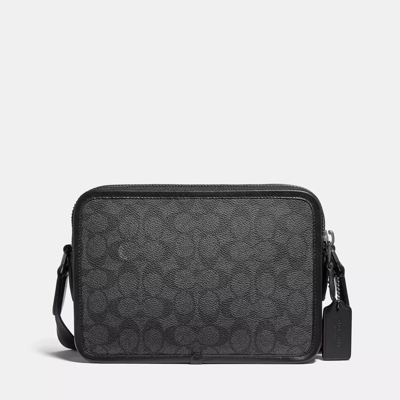 Сумка чоловіча шкіряна Coach Charter Crossbody Bag 24 Чорний.  (397)