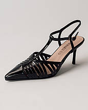 Босоніжки на високій шпильці Aiformaria лакова шкіра, фото 2