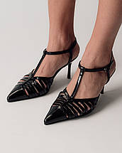 Босоніжки на високій шпильці Aiformaria лакова шкіра, фото 3