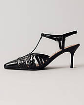 Босоніжки на високій шпильці Aiformaria лакова шкіра, фото 4