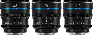 Cтандартний об'єктив Sirui Night Walker T1.2 S35 Cine 3-Lens Set 24/35/55mm (MS-3SEB)