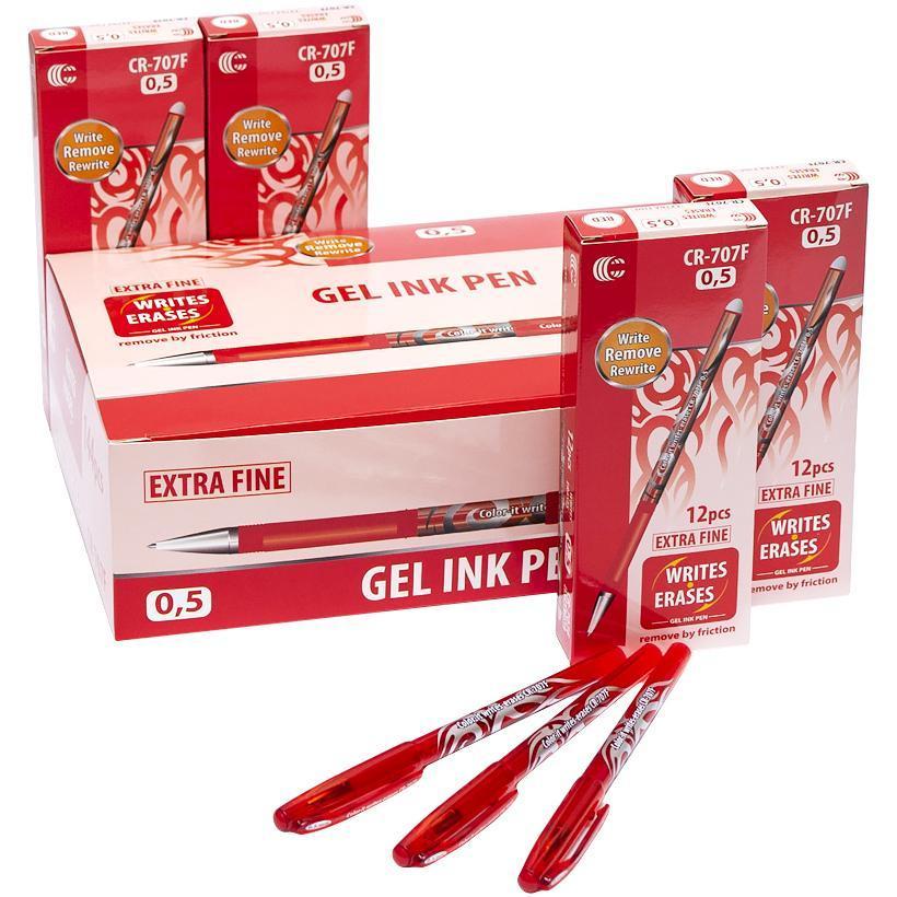 Ручка пиши-стирай гелева червона 0.5 CR - 707F