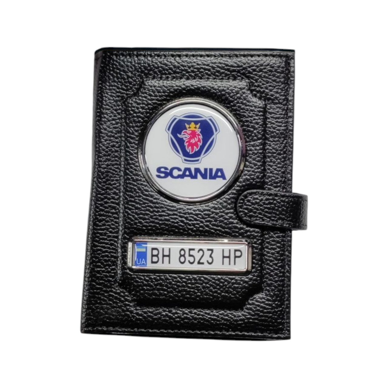 Портмоне з номером авто та логотипом Scania