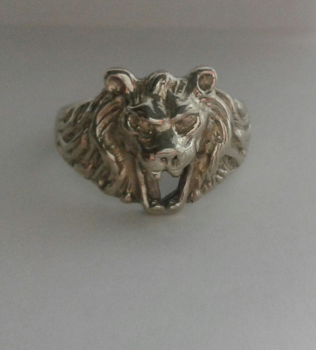 Кольцо серебряное с чернением Лев - фото 4 - id-p460334632