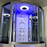 Гідромасажний бокс 145х145х220 см GOLSTON G-U2212 глибокий піддон парогенератор ароматерапія хромотерапія, фото 10